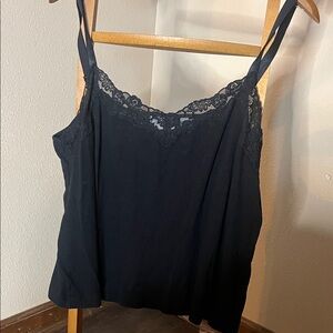 Chico's Black Lace Detail Camisole